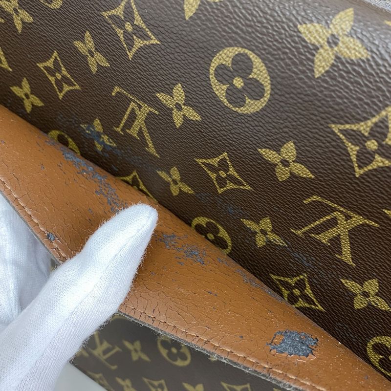Louis Vuitton Briefcase Monogram Serviette Conseil M53331 Brown Men's