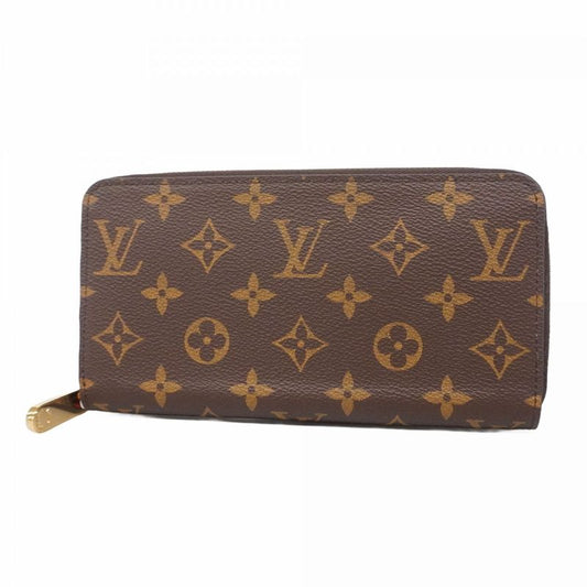 Louis Vuitton Long Wallet Monogram Zippy Wallet M41896 Brown Coquelicot Ladies