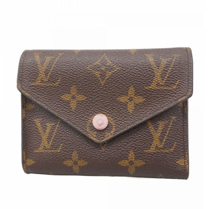 Louis Vuitton Trifold Wallet Monogram Portefeuille Victorine M62360 Brown Rose