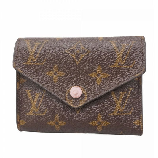 Louis Vuitton Trifold Wallet Monogram Portefeuille Victorine M62360 Brown Rose