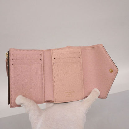 Louis Vuitton Trifold Wallet Monogram Portefeuille Victorine M62360 Brown Rose