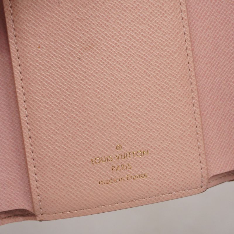 Louis Vuitton Trifold Wallet Monogram Portefeuille Victorine M62360 Brown Rose