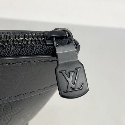 Louis Vuitton Clutch Bag Monogram Shadow Pochette Discovery M62903 Black