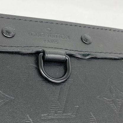 Louis Vuitton Clutch Bag Monogram Shadow Pochette Discovery M62903 Black
