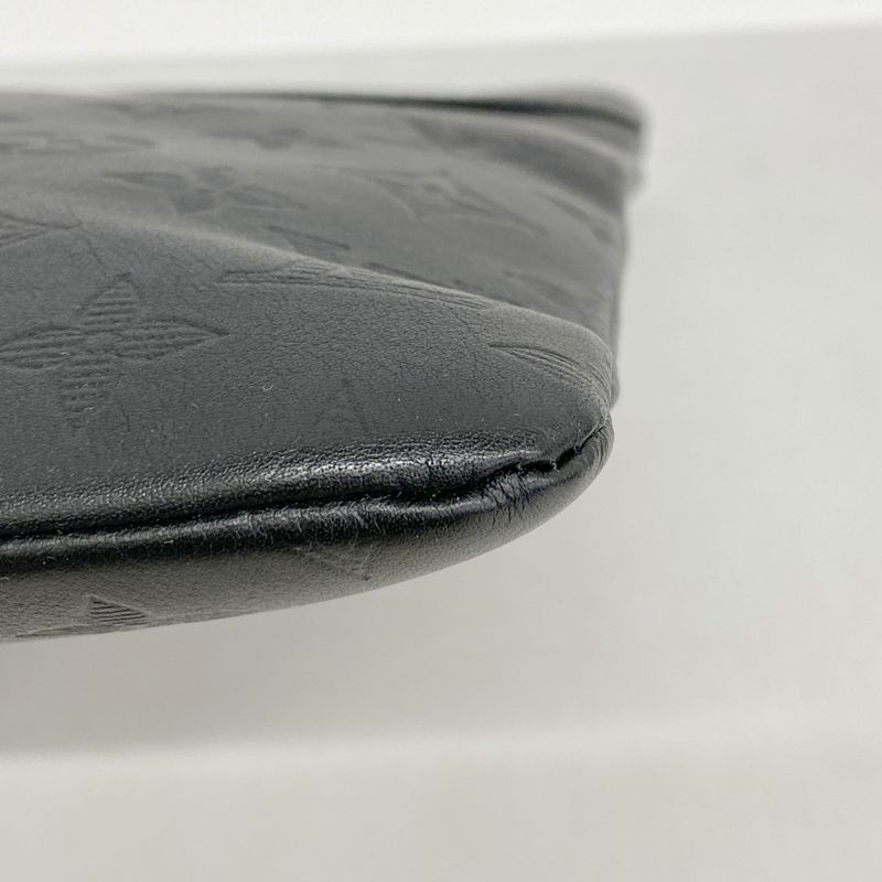 Louis Vuitton Clutch Bag Monogram Shadow Pochette Discovery M62903 Black