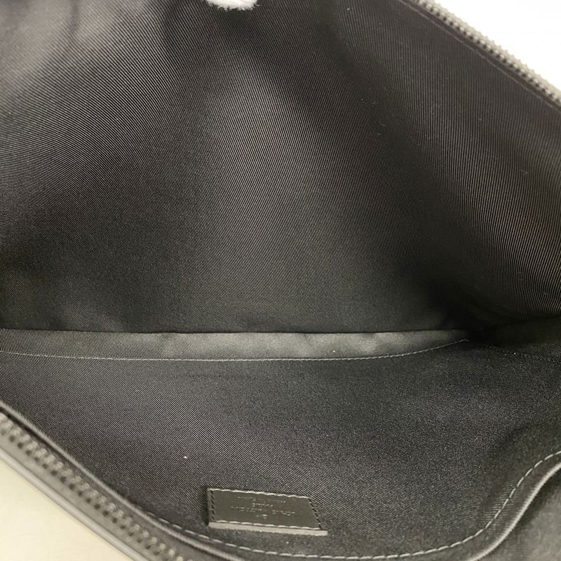 Louis Vuitton Clutch Bag Monogram Shadow Pochette Discovery M62903 Black