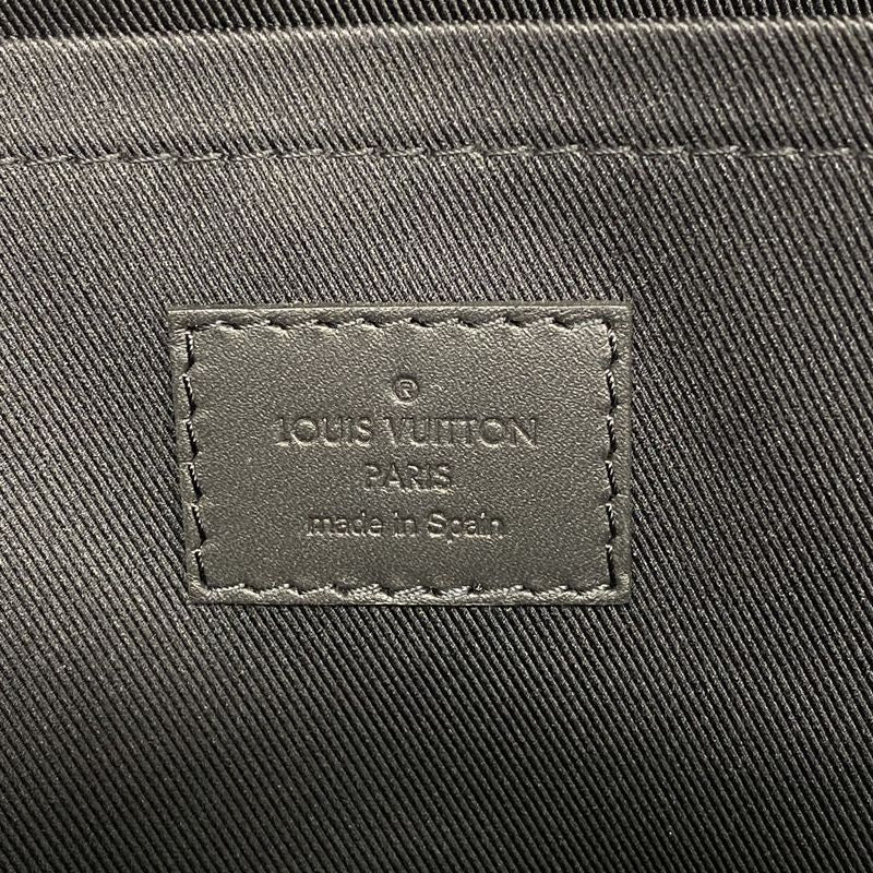 Louis Vuitton Clutch Bag Monogram Shadow Pochette Discovery M62903 Black