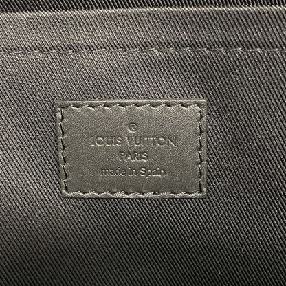 Louis Vuitton Clutch Bag Monogram Shadow Pochette Discovery M62903 Black