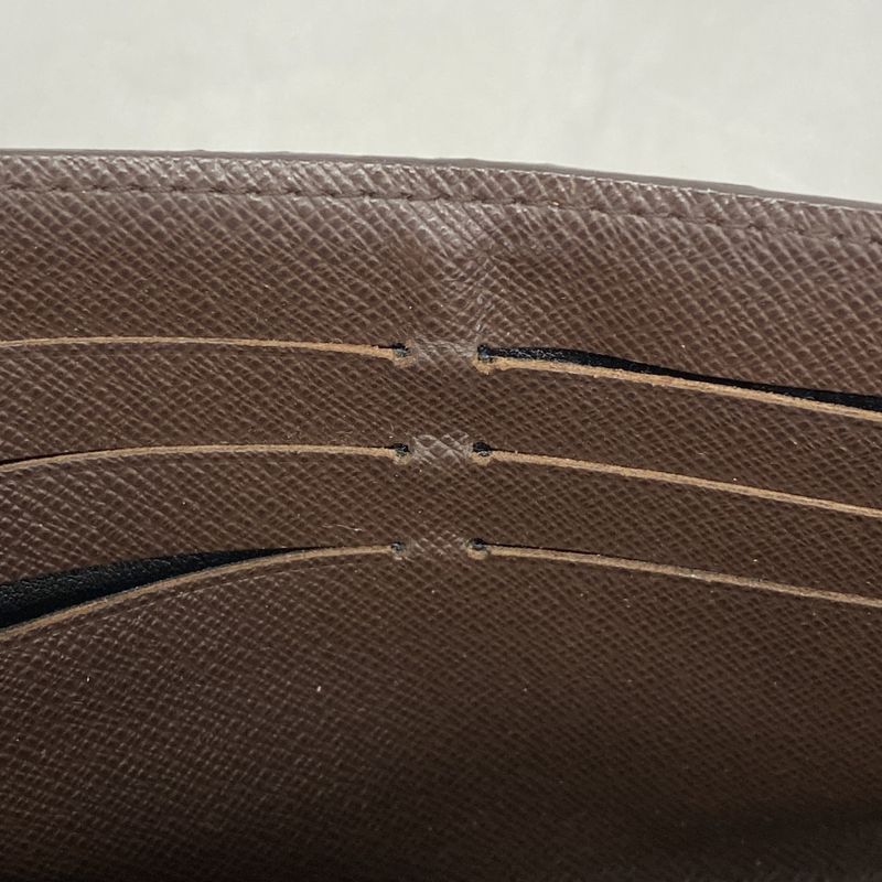 Louis Vuitton Damier Portefeuille Sarah N63209 Ebène Women's Long Wallet