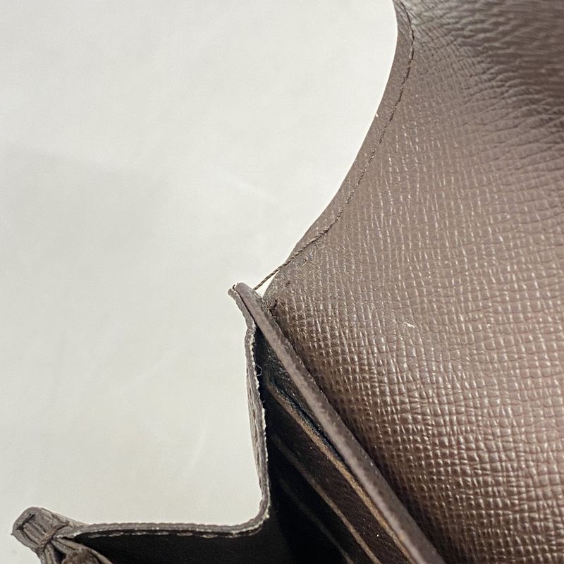 Louis Vuitton Damier Portefeuille Sarah N63209 Ebène Women's Long Wallet