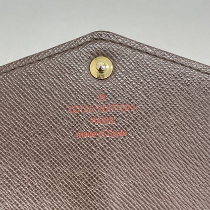 Louis Vuitton Damier Portefeuille Sarah N63209 Ebène Women's Long Wallet