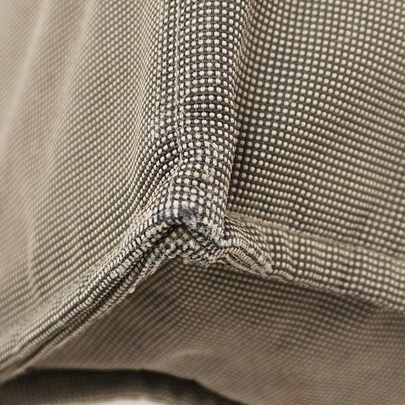 Hermes Tote Bag Yale Line GM Canvas Gray Silver Hardware Women