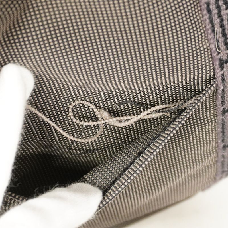 Hermes Tote Bag Yale Line GM Canvas Gray Silver Hardware Women