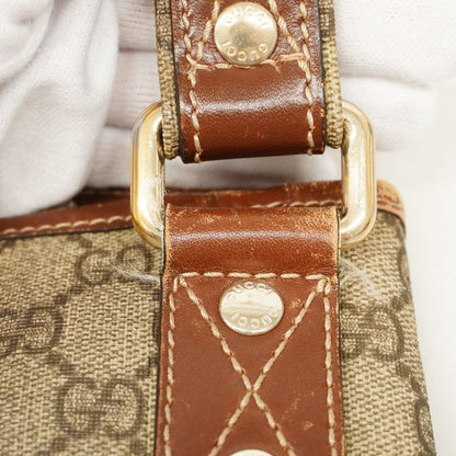 Gucci Shoulder Bag GG Supreme/sherry Line 246413 PVC Brown Chien Pan Gold