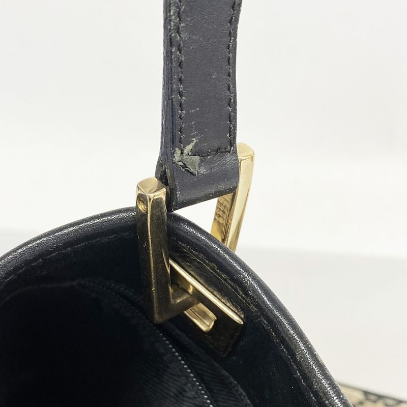 Gucci Tote Bag GG Canvas 002 1098 Canvas Brown Black Chien Pan Gold Hardware