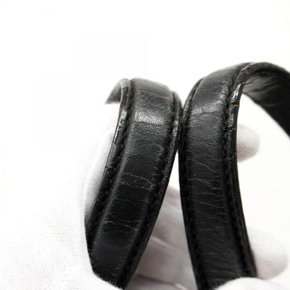 Gucci Handbag Soho 282309 Leather Black Chien Pan Gold Hardware Women's