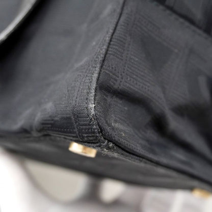 Chanel Handbag New Travel Nylon Black Chien Pan Gold Hardware Women's