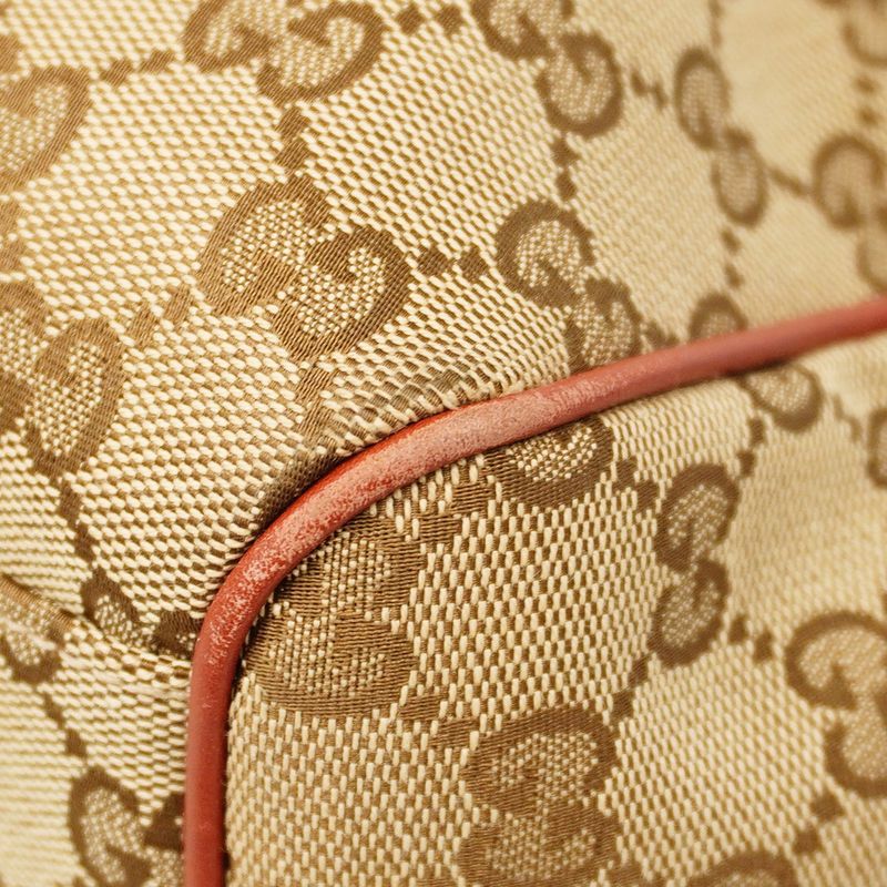 Gucci Handbag GG Canvas Sookie 211944 Canvas Brown Chien Pan Gold Hardware Women