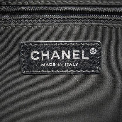 Chanel Waist Bag Matelasse Leather Black Silver Hardware Women