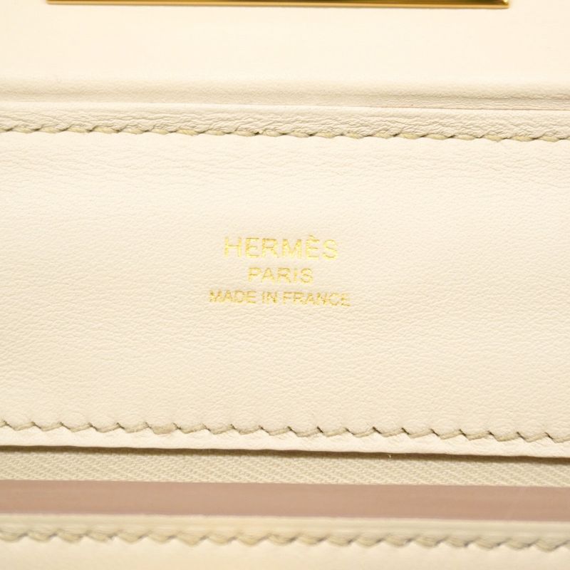 Hermes Handbag Sac Van Cattle Mini Evercolor Benin Gold Hardware B Engraved