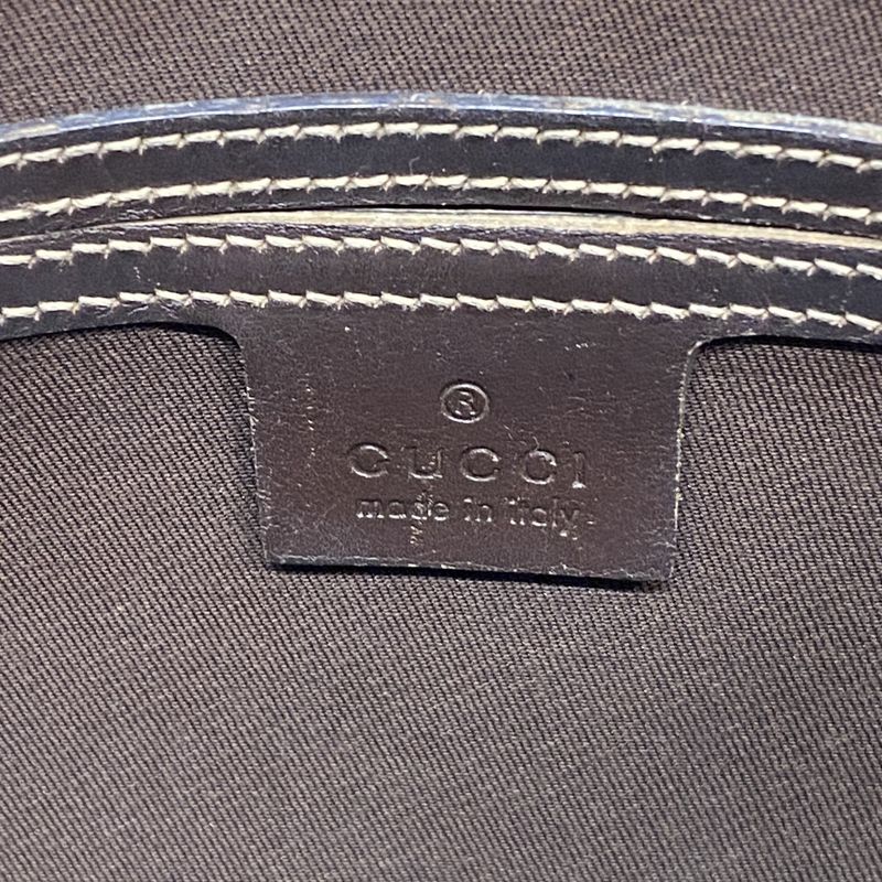 Gucci Shoulder Bag GG Supreme 295257 PVC Brown Chien Pan Gold Hardware Women