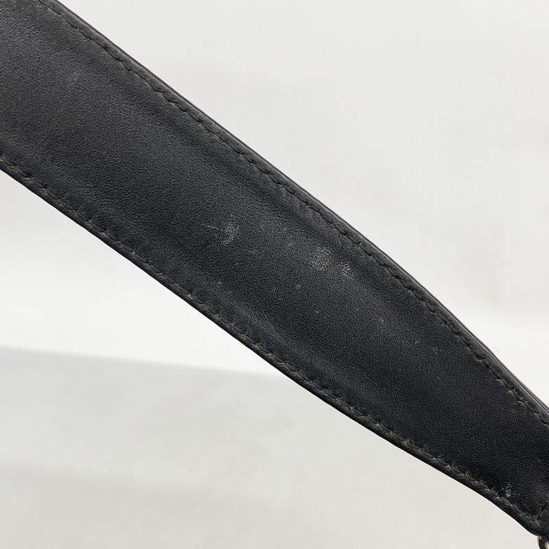 Gucci Handbag Bamboo 001 1638 Nylon Black Silver Hardware 2way Bag Ladies