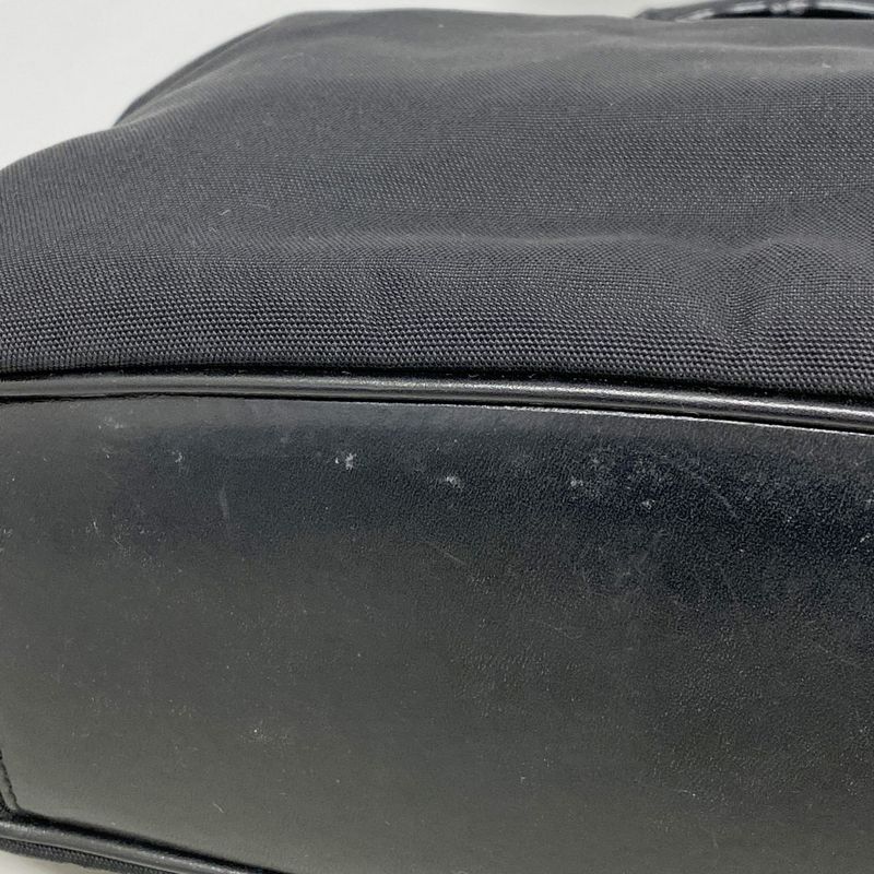 Gucci Handbag Bamboo 001 1638 Nylon Black Silver Hardware 2way Bag Ladies