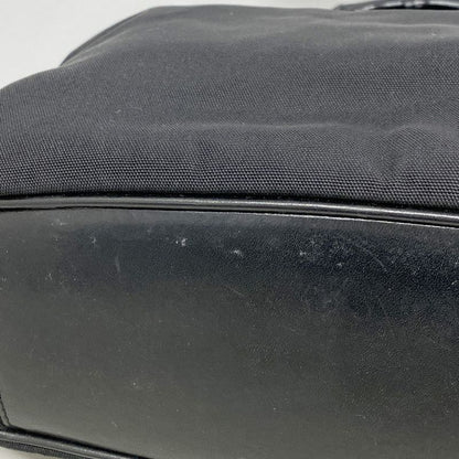 Gucci Handbag Bamboo 001 1638 Nylon Black Silver Hardware 2way Bag Ladies