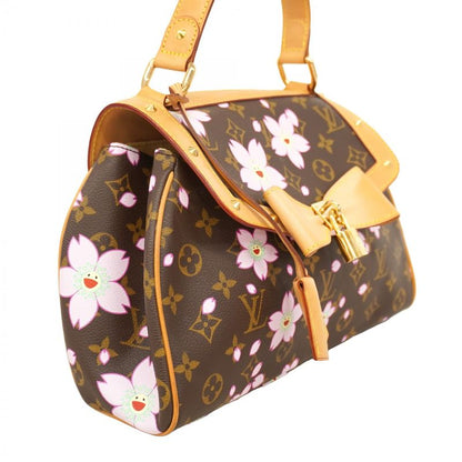 Louis Vuitton Handbag Monogram Cherry Blossom Sac Retro PM M92012 Marron Women's