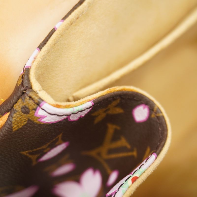 Louis Vuitton Handbag Monogram Cherry Blossom Sac Retro PM M92012 Marron Women's