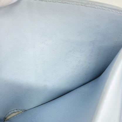 Louis Vuitton Wallet Mahina Portefeuille Iris Compact M11802 White Blue Women's