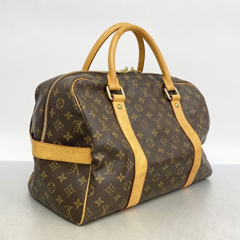 Louis Vuitton Boston Bag Monogram Carryall M40074 Brown Men Women Unisex