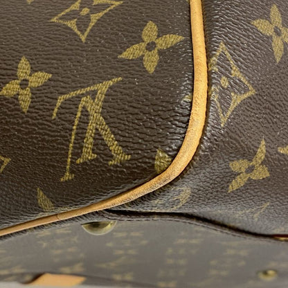 Louis Vuitton Boston Bag Monogram Carryall M40074 Brown Men Women Unisex