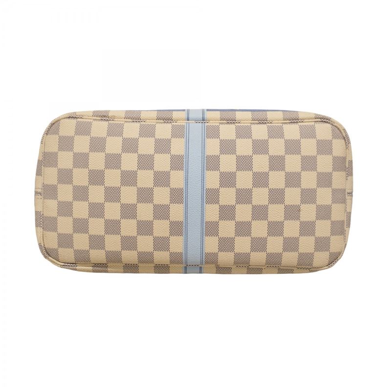 Louis Vuitton Tote Bag Damier Azure 2018 Summer Trunk Neverfull MM N41734 White