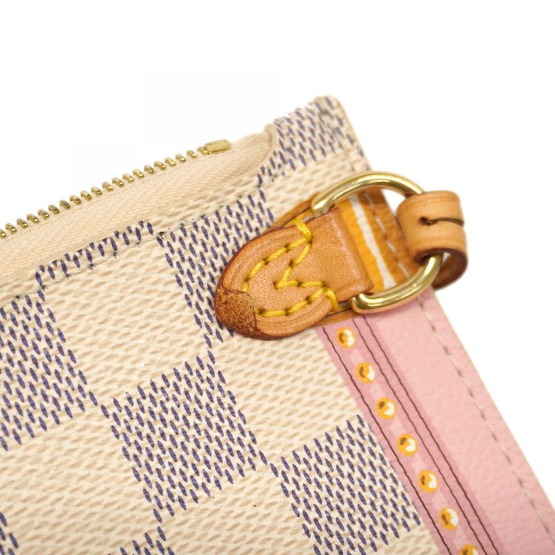 Louis Vuitton Tote Bag Damier Azure 2018 Summer Trunk Neverfull MM N41734 White