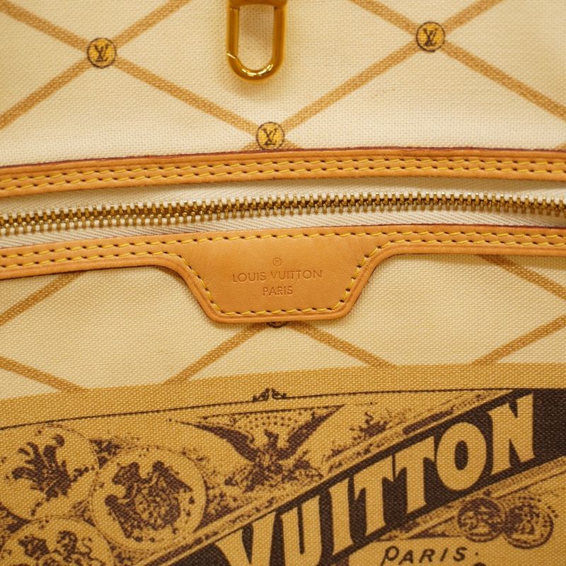 Louis Vuitton Tote Bag Damier Azure 2018 Summer Trunk Neverfull MM N41734 White