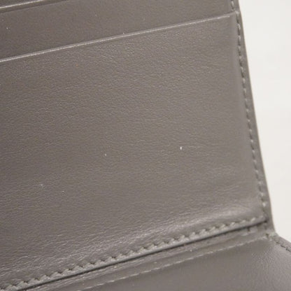 Celine Wallet Strap Leather Gray Gold Hardware Women