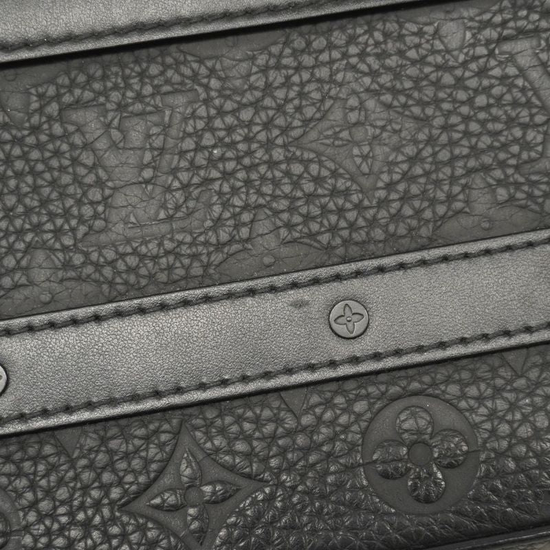 Louis Vuitton Handbag Taurillon Handle Soft Trunk M59163 Black 2way Bag Men's