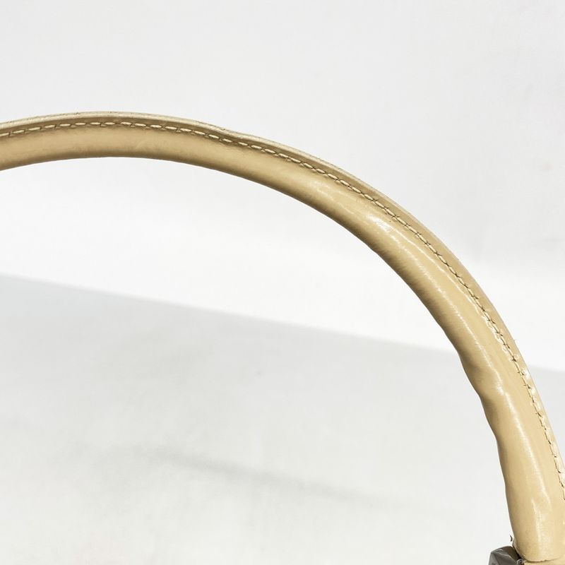 Gucci Handbag Jackie 002 1068 Leather Beige Silver Hardware Women's