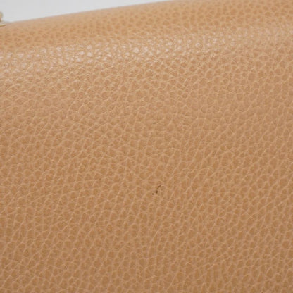 Gucci Shoulder Bag Interlocking G 510304 Leather Beige Chien Pan Gold Hardware