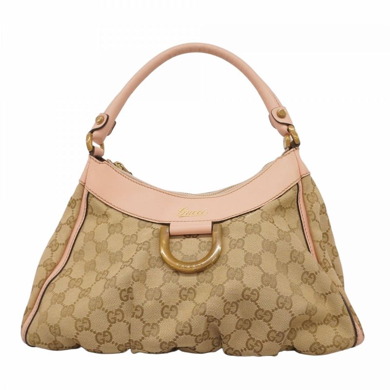 Gucci Shoulder Bag GG Canvas/abby 190525 Canvas Beige Pink Gold Hardware Women