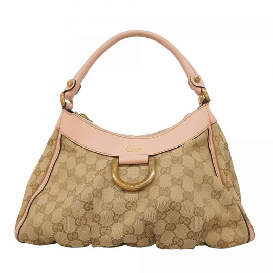 Gucci Shoulder Bag GG Canvas/abby 190525 Canvas Beige Pink Gold Hardware Women