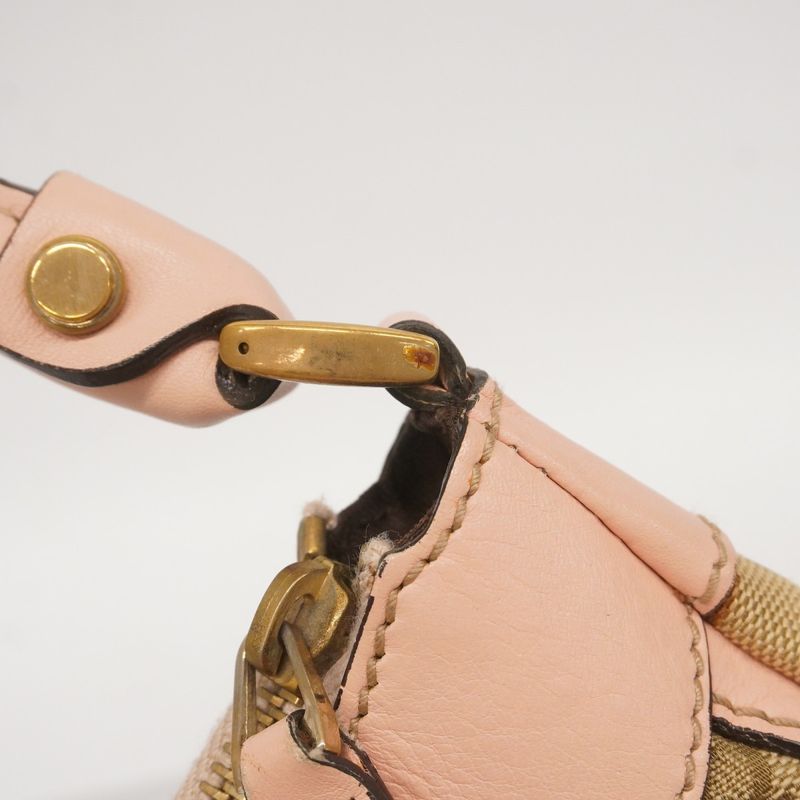Gucci Shoulder Bag GG Canvas/abby 190525 Canvas Beige Pink Gold Hardware Women