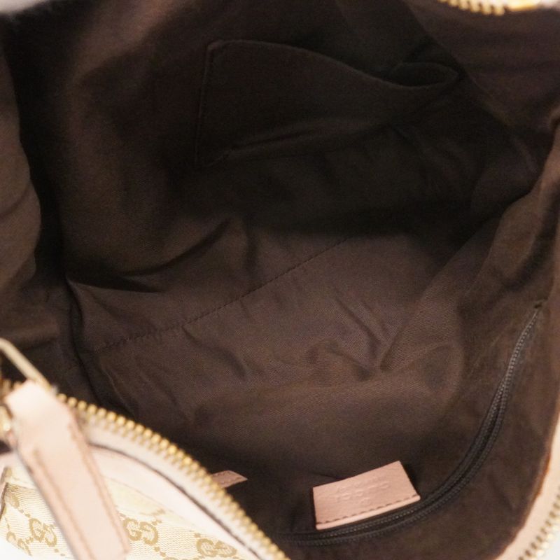 Gucci Shoulder Bag GG Canvas/abby 190525 Canvas Beige Pink Gold Hardware Women