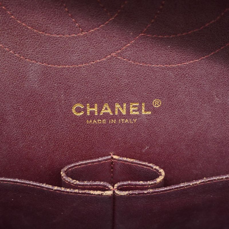 Chanel Shoulder Bag Deca Matelasse Caviar Skin Black Gold Hardware Women