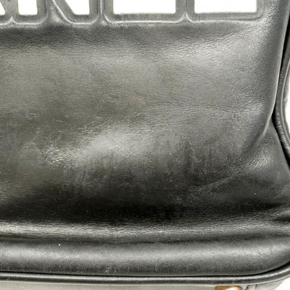 Chanel Shoulder Bag Camellia Leather Black Chien Pan Gold Hardware Women