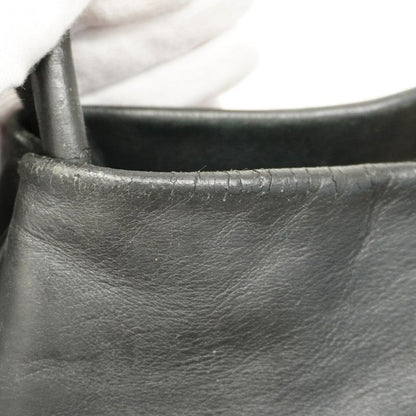 Chanel Shoulder Bag Camellia Leather Black Chien Pan Gold Hardware Women