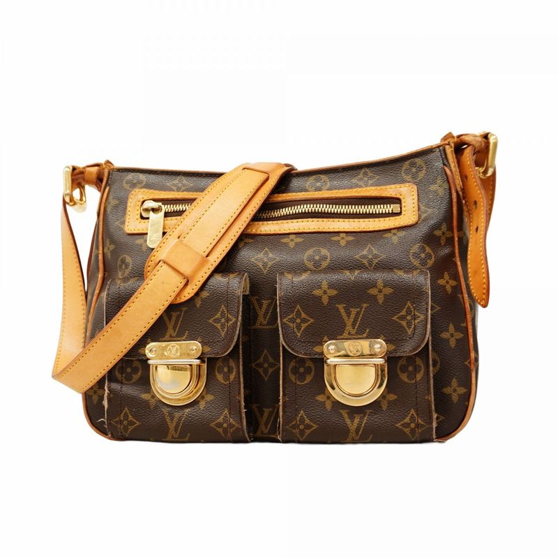 Louis Vuitton Shoulder Bag Monogram Hudson GM M40045 Brown Ladies