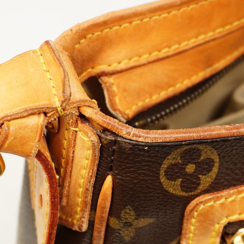 Louis Vuitton Shoulder Bag Monogram Hudson GM M40045 Brown Ladies