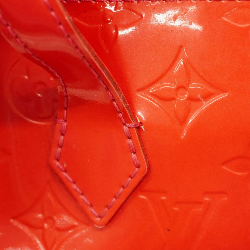 Louis Vuitton Handbag Vernis Wilshire Bluebird M93643 Rose Pop Women's